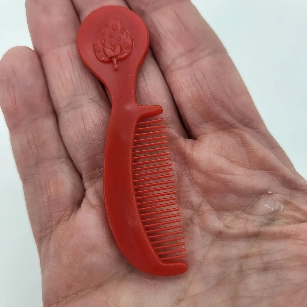 Strawberry Shortcake Red Comb for Kenner Doll Vintage Set of 2 Combs
